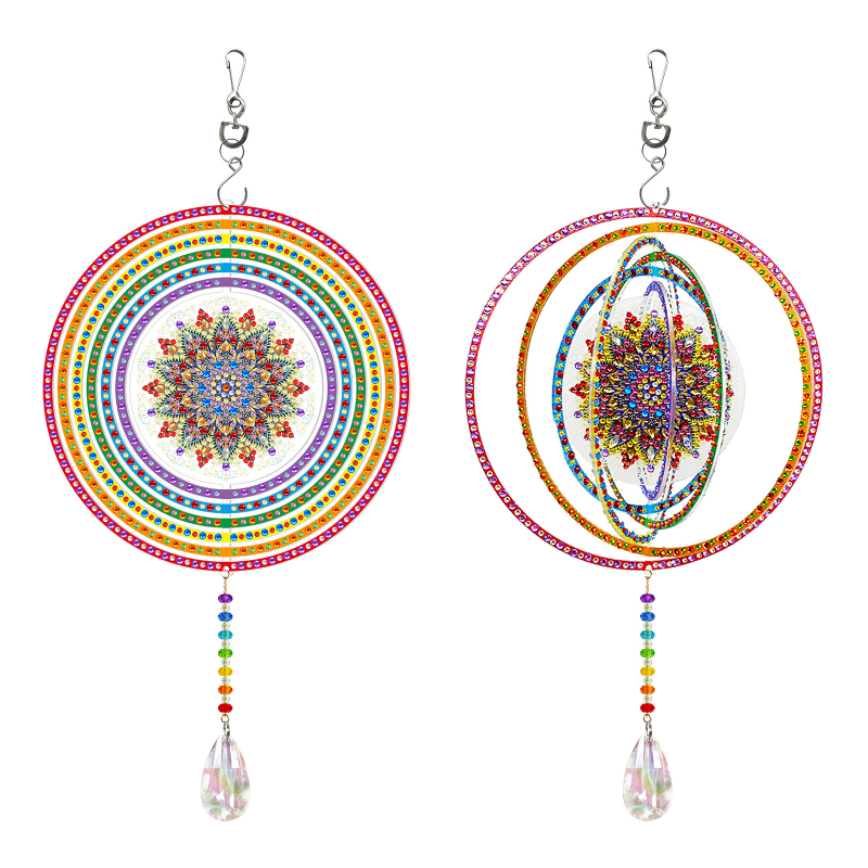 Kit Diamond Painting / Adorno colgante Mandala Circular (DOBLE CARA)| GSP201 Main Image